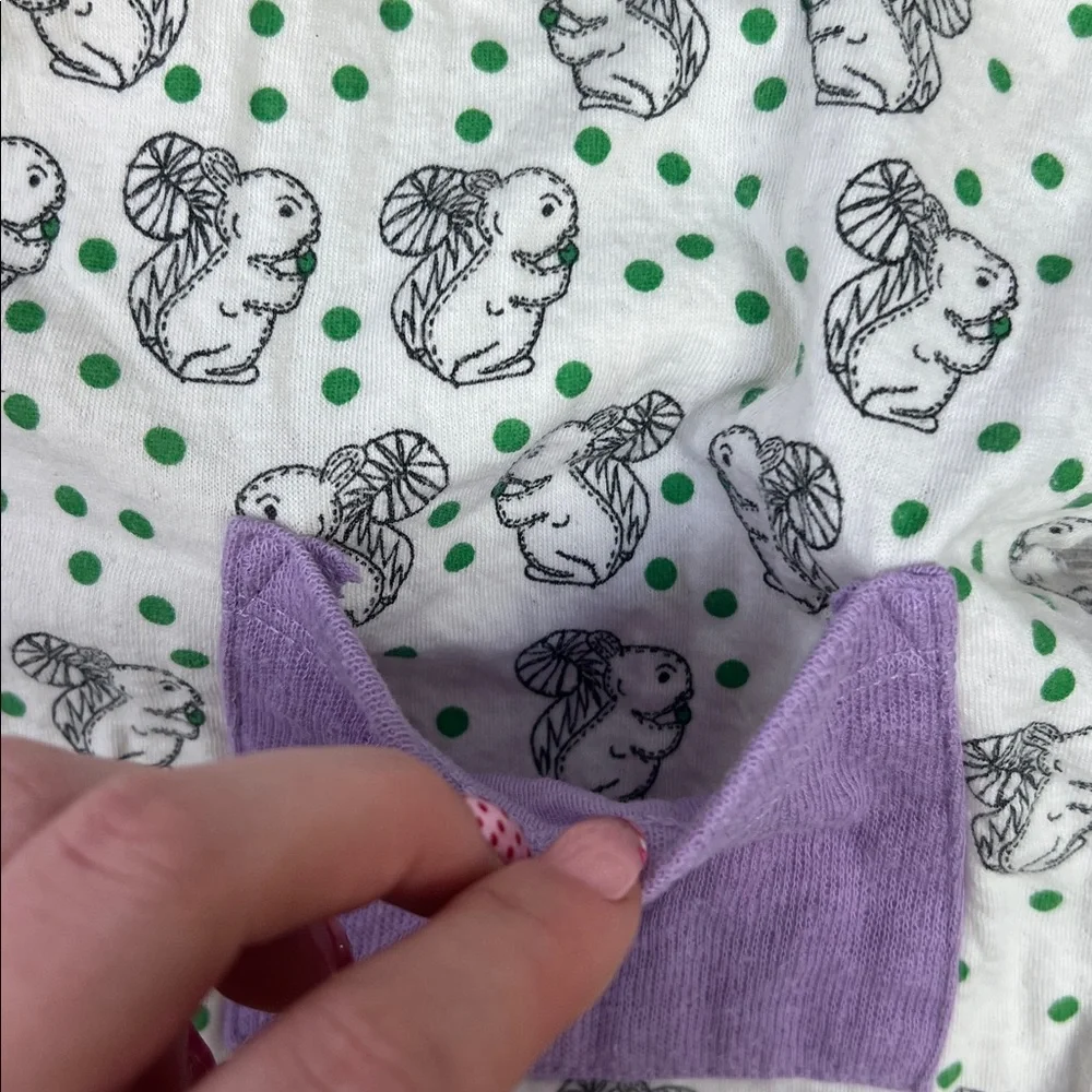 Anthropologie Porridge Whimsical Squirrel Print Tie-Wrap Robe - Picture 7 of 12